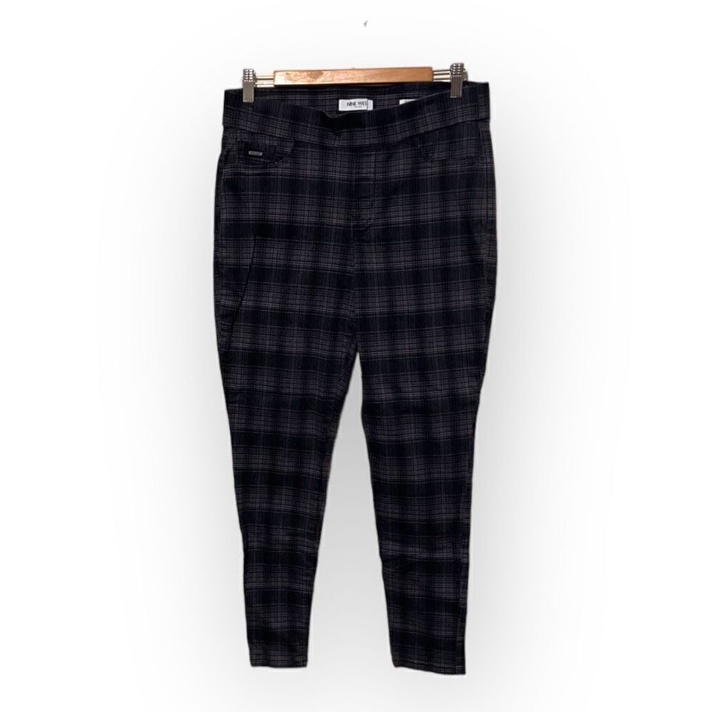 Nine West Checkered Plaid Skinny Pants